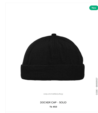 DOCKER CAP - SOLID