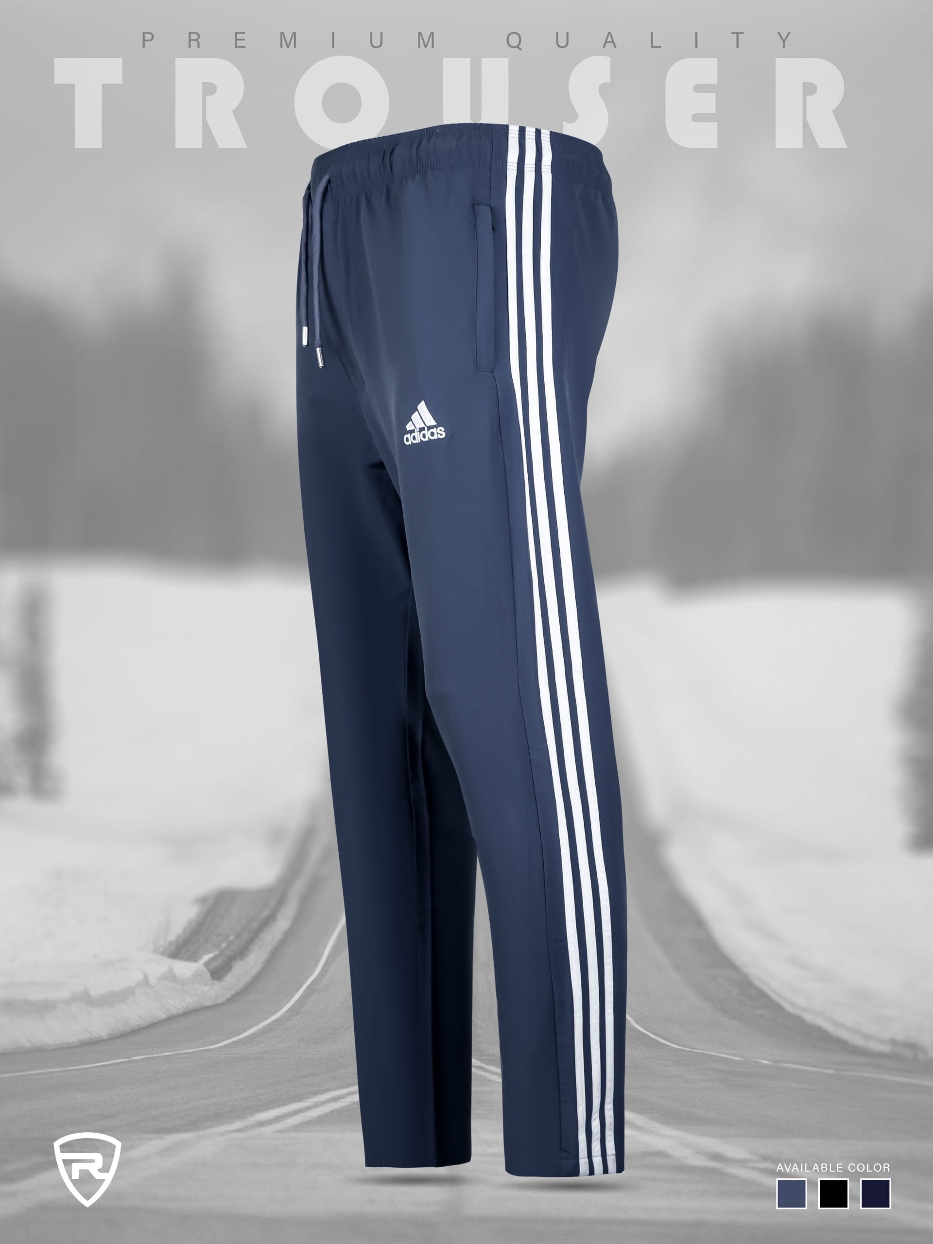 Rawaj Premium Imported China 3 Strep Trauser (Ash)